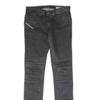 DIESEL Low Waist Stretch Womens Trousers Black Slim Jegging W26 L32