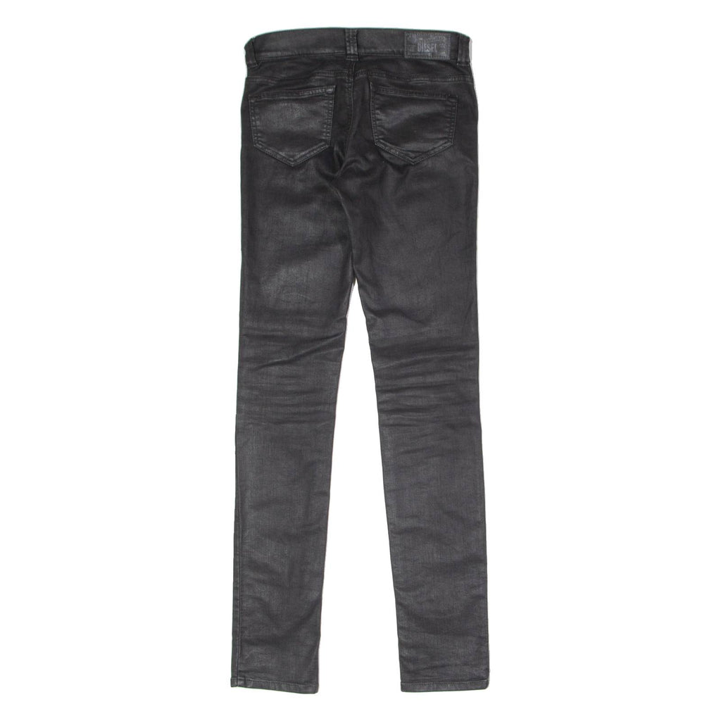 DIESEL Low Waist Stretch Womens Trousers Black Slim Jegging W26 L32