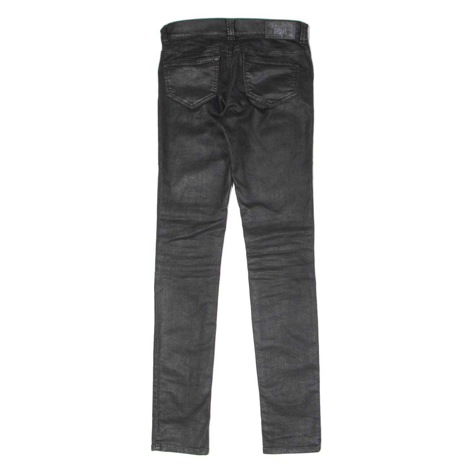 DIESEL Low Waist Stretch Womens Trousers Black Slim Jegging W26 L32