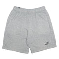 PUMA Mens Grey Casual Cotton Blend Sports Shorts M W28 Athletic Logo