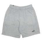 PUMA Mens Grey Casual Cotton Blend Sports Shorts M W28 Athletic Logo
