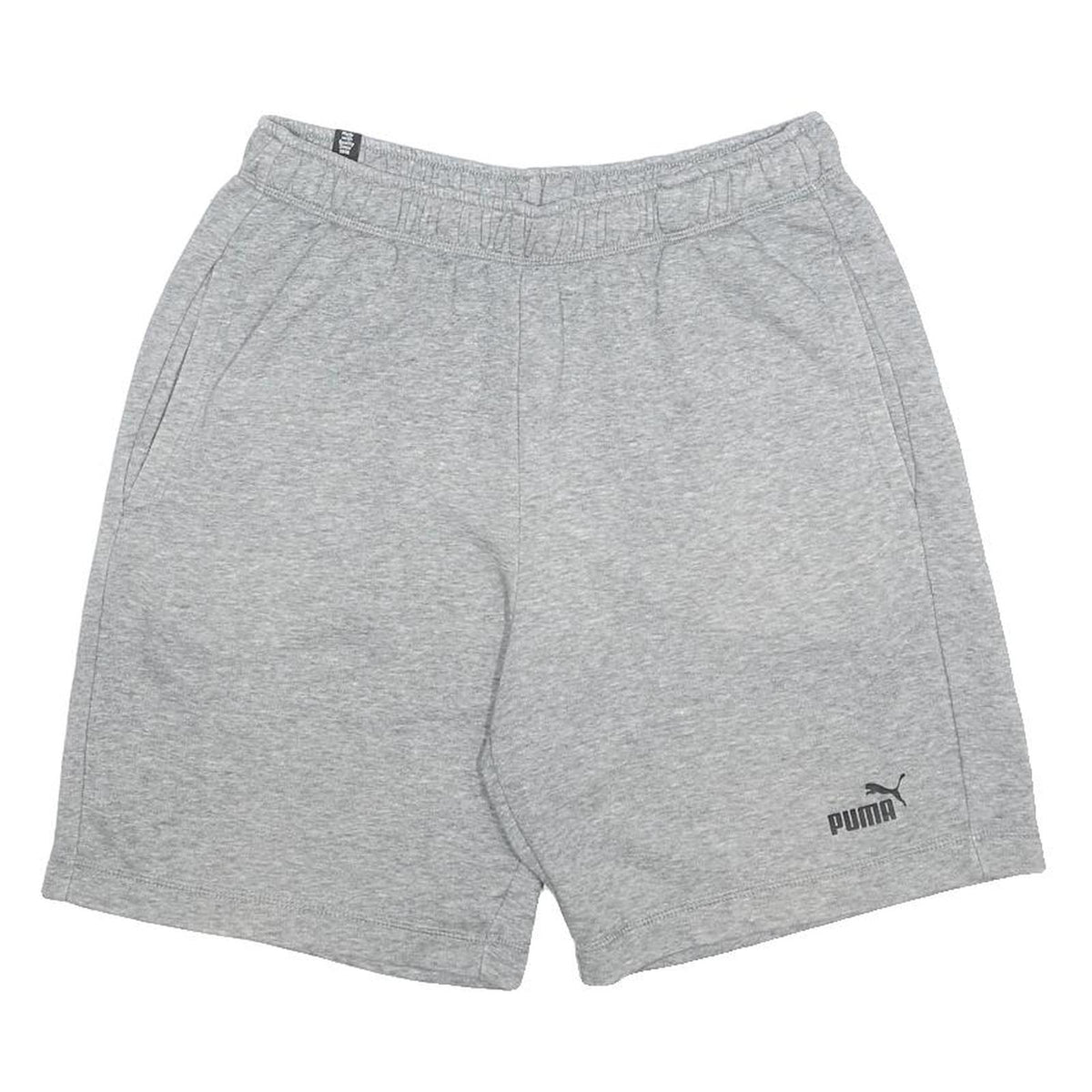 PUMA Mens Grey Casual Cotton Blend Sports Shorts M W28 Athletic Logo