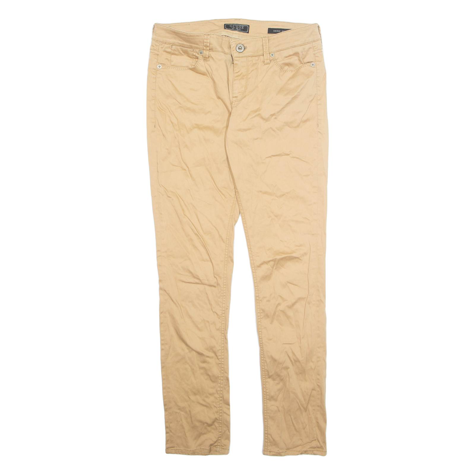 GUESS Womens Jeans Beige Regular Skinny W29 L31