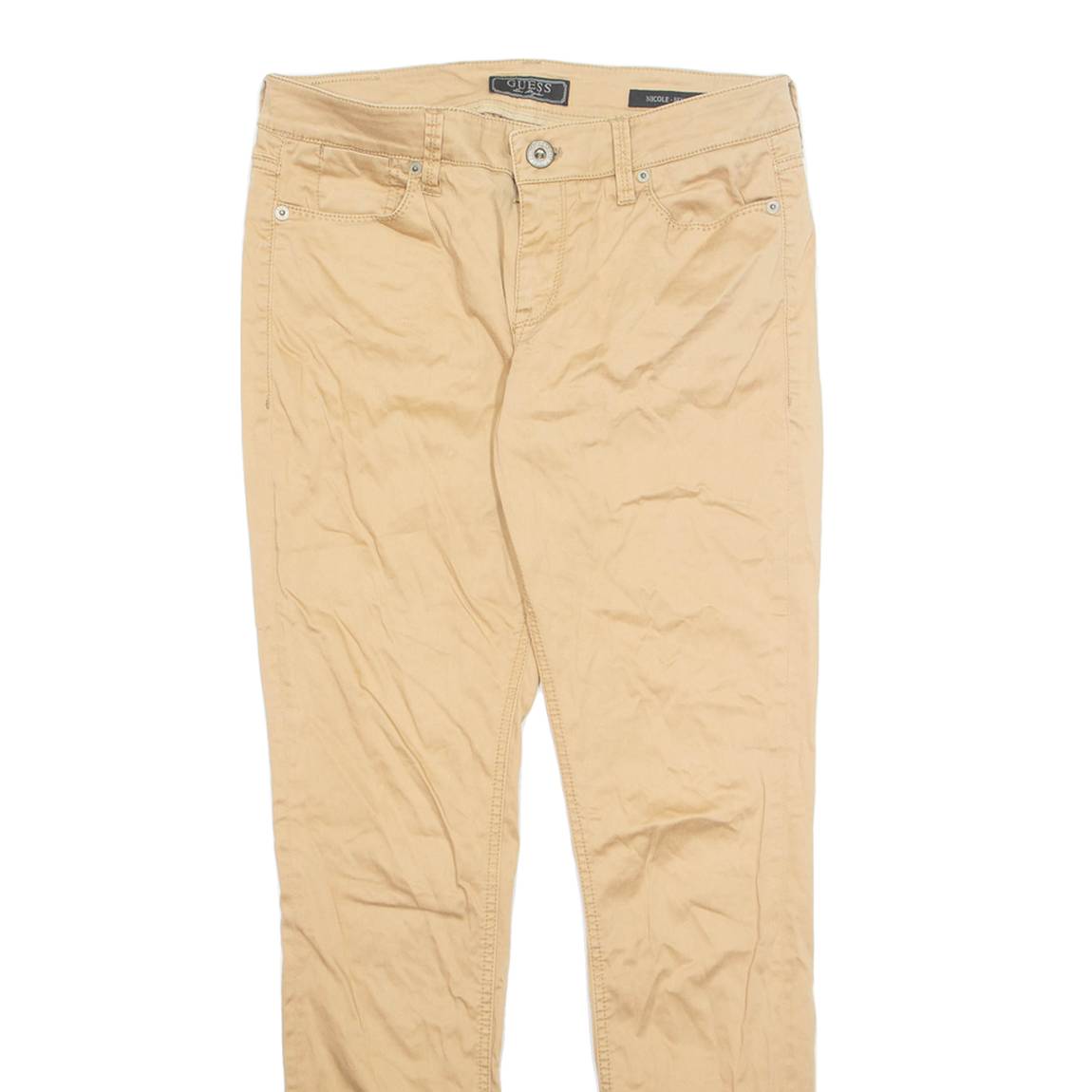 GUESS Womens Jeans Beige Regular Skinny W29 L31