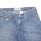 LEVI'S Womens Blue Denim Casual Shorts M W32 Classic Fit Cotton Blend