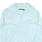 ESMARA Womens Blue Outdoor Jacket L Polyester Blend Woven Plain Zip Relaxed Fit