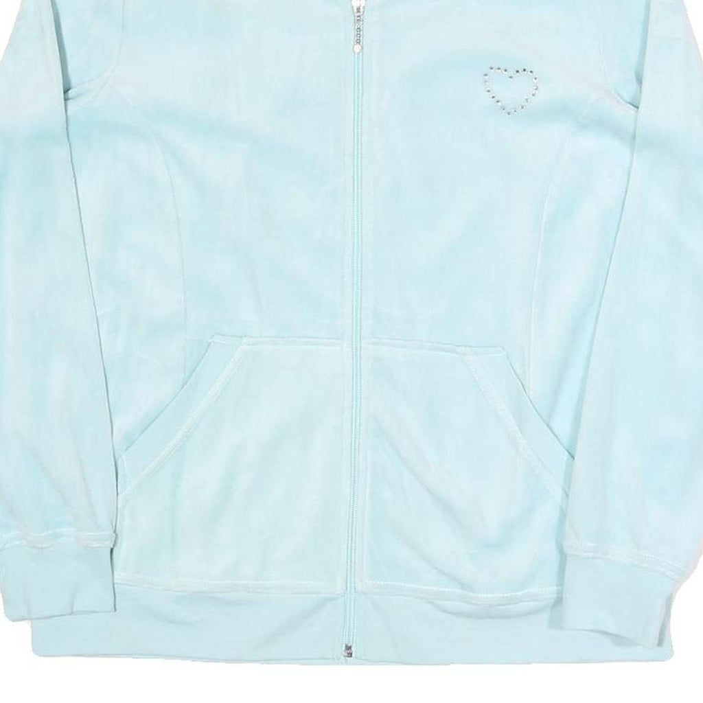 ESMARA Womens Blue Outdoor Jacket L Polyester Blend Woven Plain Zip Relaxed Fit