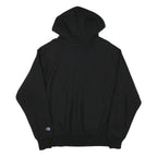 CHAMPION Mens Black & White Hoodie L Cotton Blend Pullover Sweatshirt