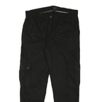 URBAN CLASSICS Mens Black Slim Cargo Trousers W32 L29 Casual Cotton Blend Zip