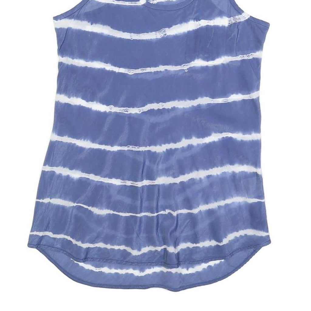 RALPH LAUREN DENIM & SUPPLY Womens Blue & White Printed Sleeveless Scoop Neck