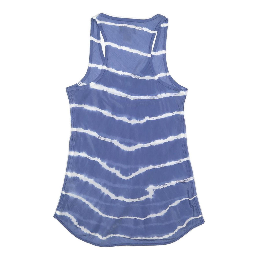 RALPH LAUREN DENIM & SUPPLY Womens Blue & White Printed Sleeveless Scoop Neck