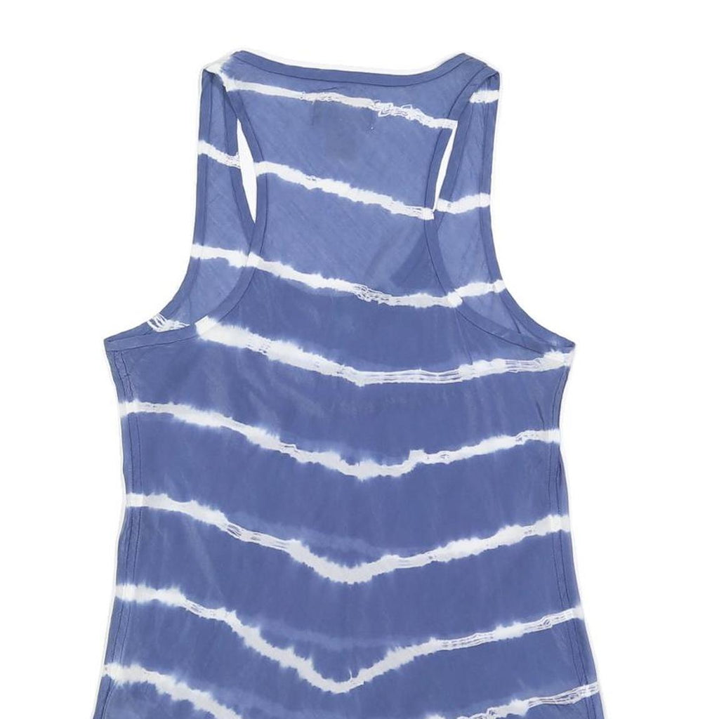 RALPH LAUREN DENIM & SUPPLY Womens Blue & White Printed Sleeveless Scoop Neck