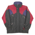 EITREL Mens Black & Red Colourblock Nylon Jacket L Zip Outdoor Winter