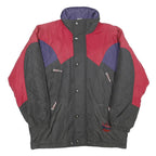 EITREL Mens Black & Red Colourblock Nylon Jacket L Zip Outdoor Winter