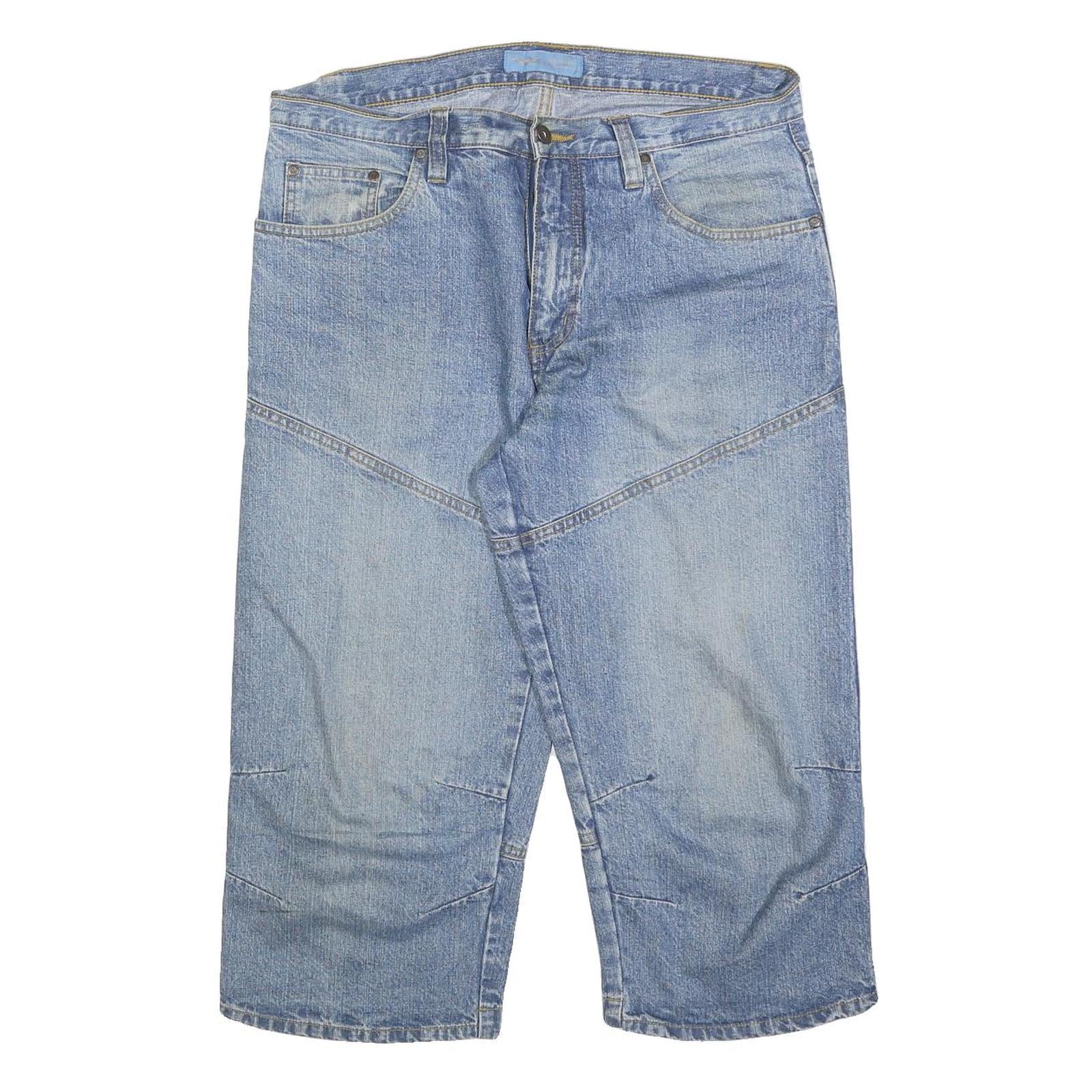 ARIZONA JEAN COMPANY Mens Shorts Blue Denim XL W38 Relaxed Fit Casual Cotton