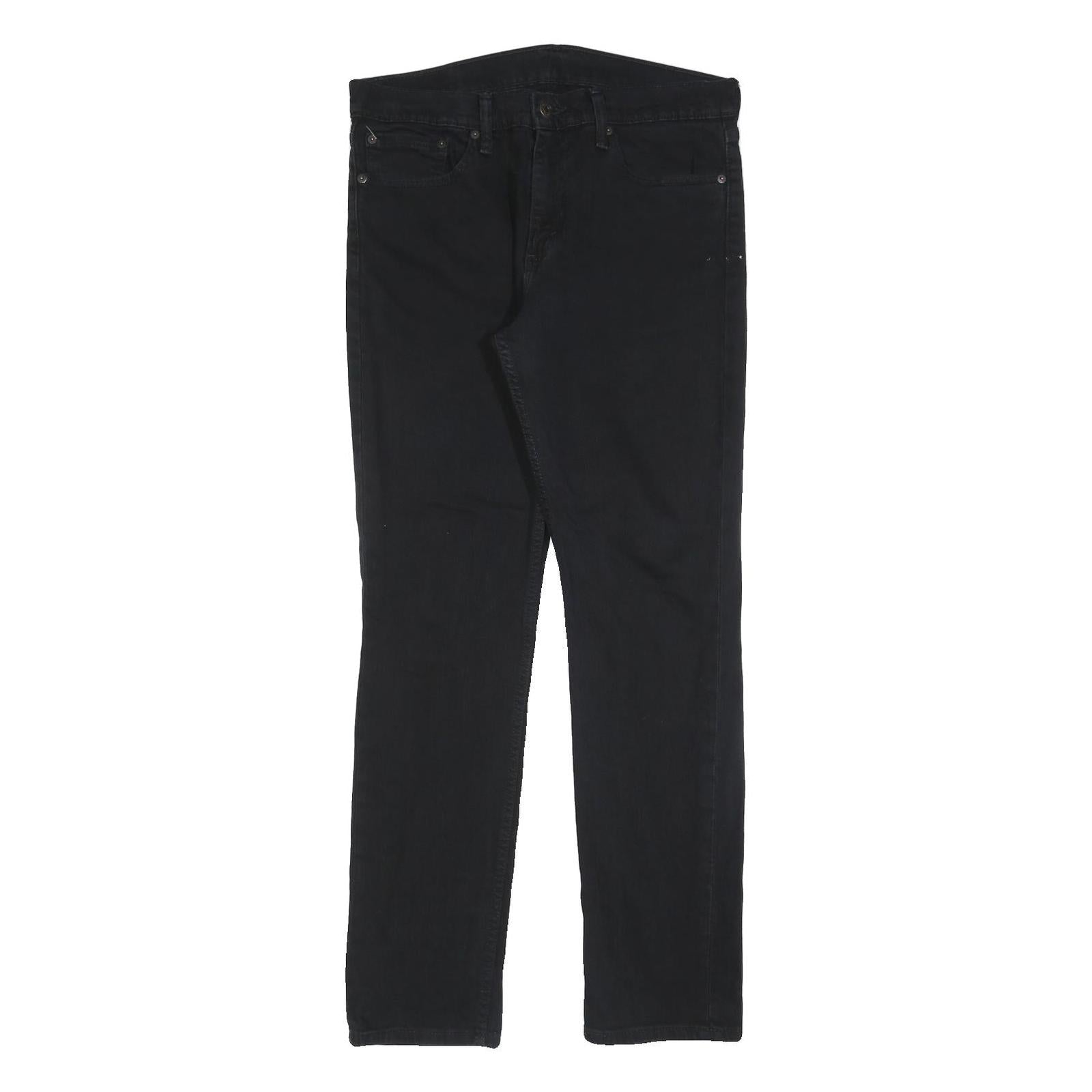 LEVI'S 511 Slim Mens Jeans Black Slim Skinny Denim W34 L32 Classic Zip