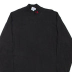 EAGLE USA Mens T-Shirt Black Long Sleeve Roll Neck L
