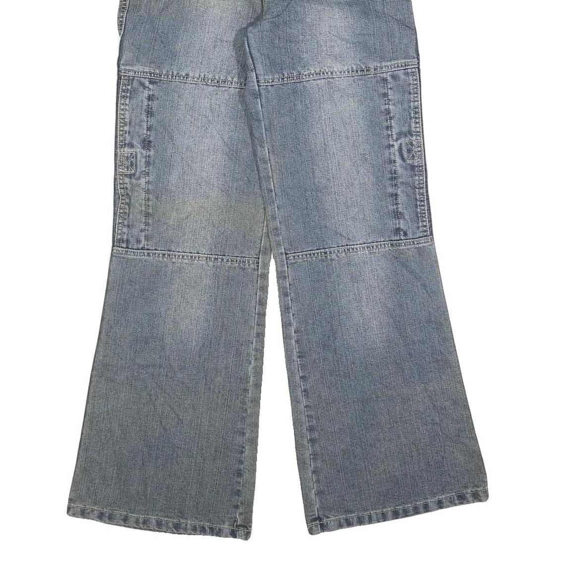 KALUOLISI Womens Jeans Blue Relaxed Wide-Leg Denim Medium W26 L30 Casual Fashion