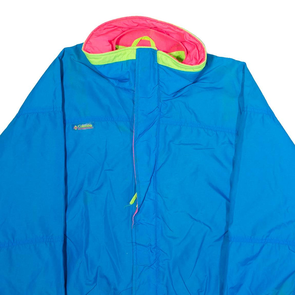 COLUMBIA Bugaboo Mens Jacket Blue Nylon Colourblock L