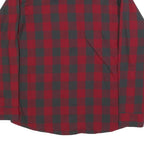 WRANGLER Mens Red & Black Checked Shirt L Casual Cotton Blend Long Sleeve