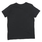 DKNY Womens Black Graphic T-Shirt M Short Sleeve Crew Neck Logo Print