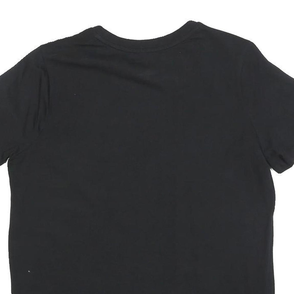 DKNY Womens Black Graphic T-Shirt M Short Sleeve Crew Neck Logo Print