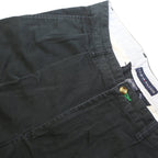 TOMMY HILFIGER Mens Cotton Navy Relaxed Tapered Trousers W33 L32 Casual Style