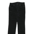 CALVIN KLEIN JEANS Womens Cotton Blend Black Regular Straight Trousers W30 L31