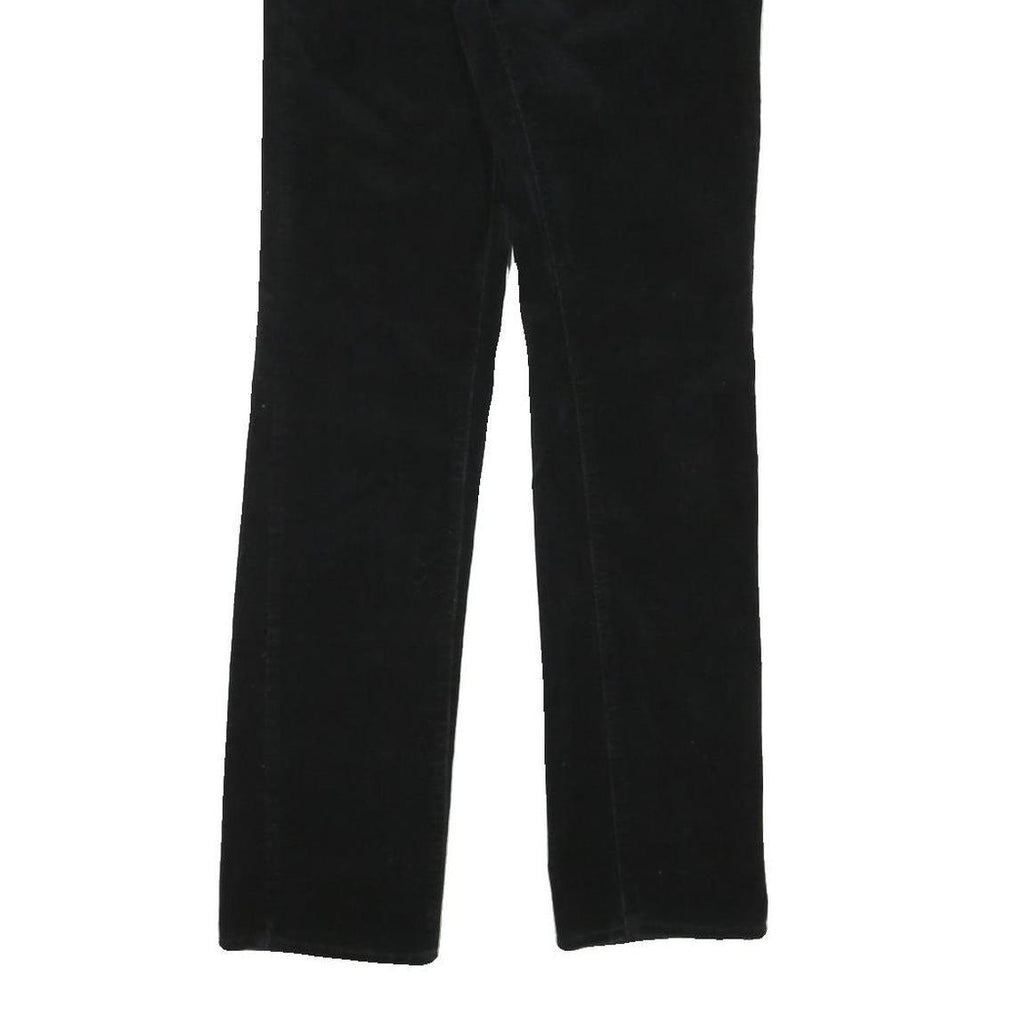 CALVIN KLEIN JEANS Womens Cotton Blend Black Regular Straight Trousers W30 L31