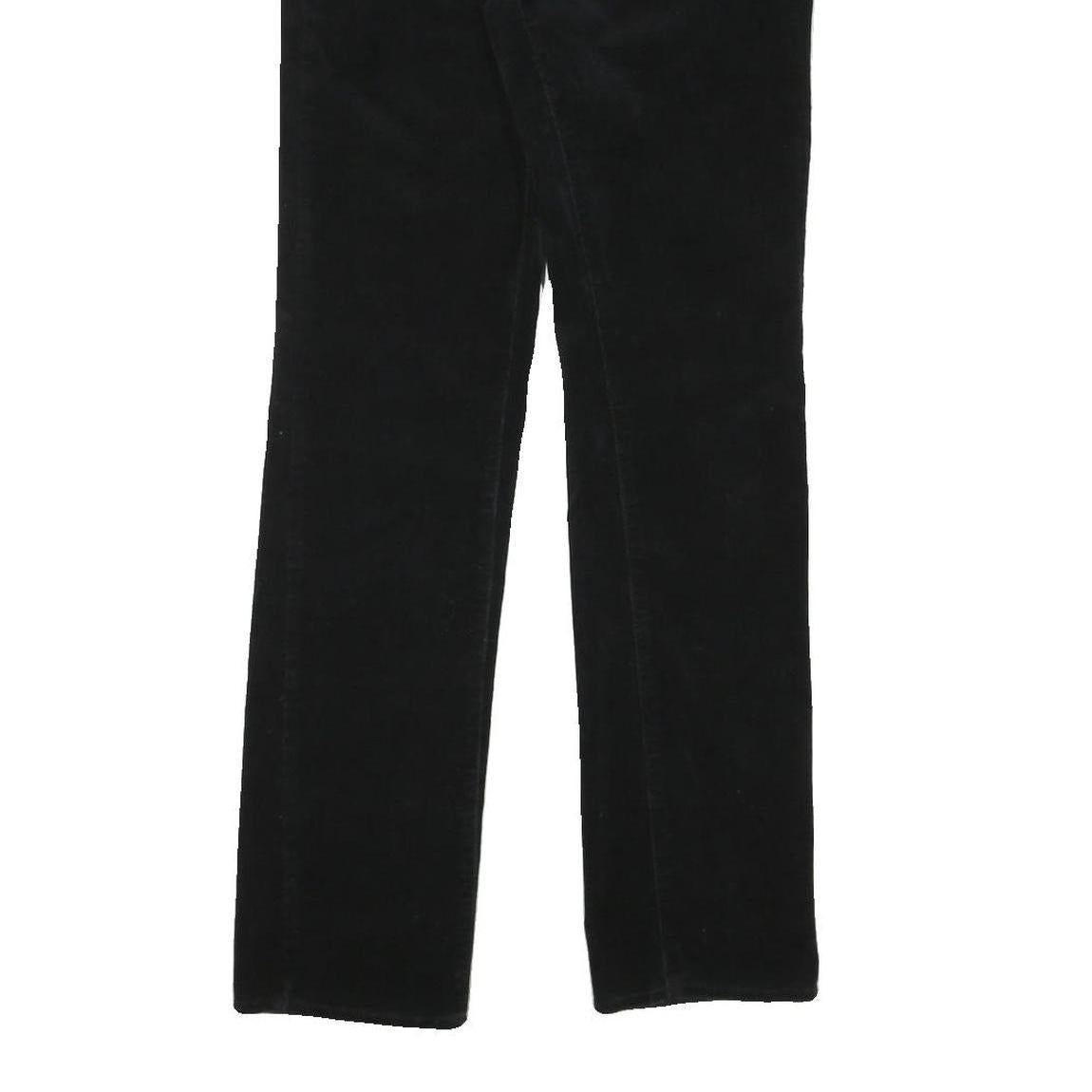 CALVIN KLEIN JEANS Womens Cotton Blend Black Regular Straight Trousers W30 L31