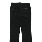 CALVIN KLEIN JEANS Womens Cotton Blend Black Regular Straight Trousers W30 L31