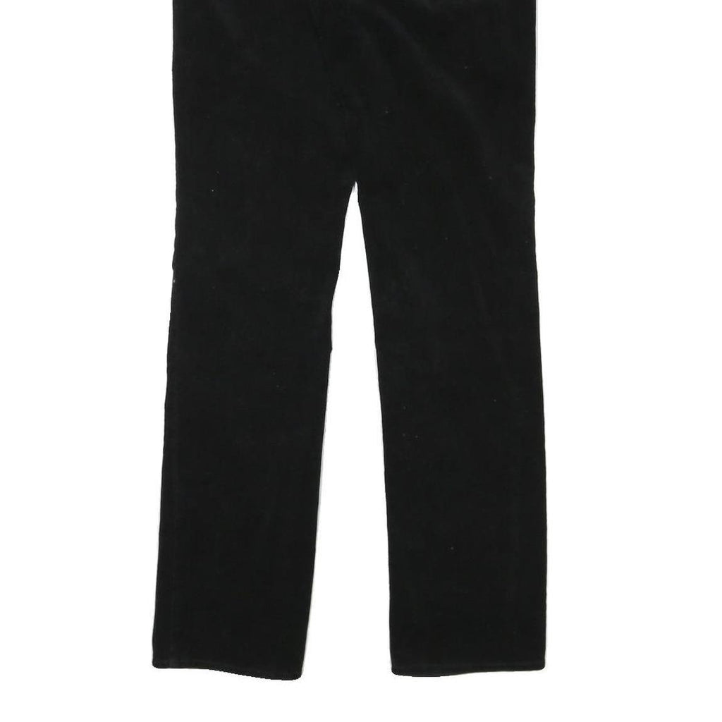 CALVIN KLEIN JEANS Womens Cotton Blend Black Regular Straight Trousers W30 L31