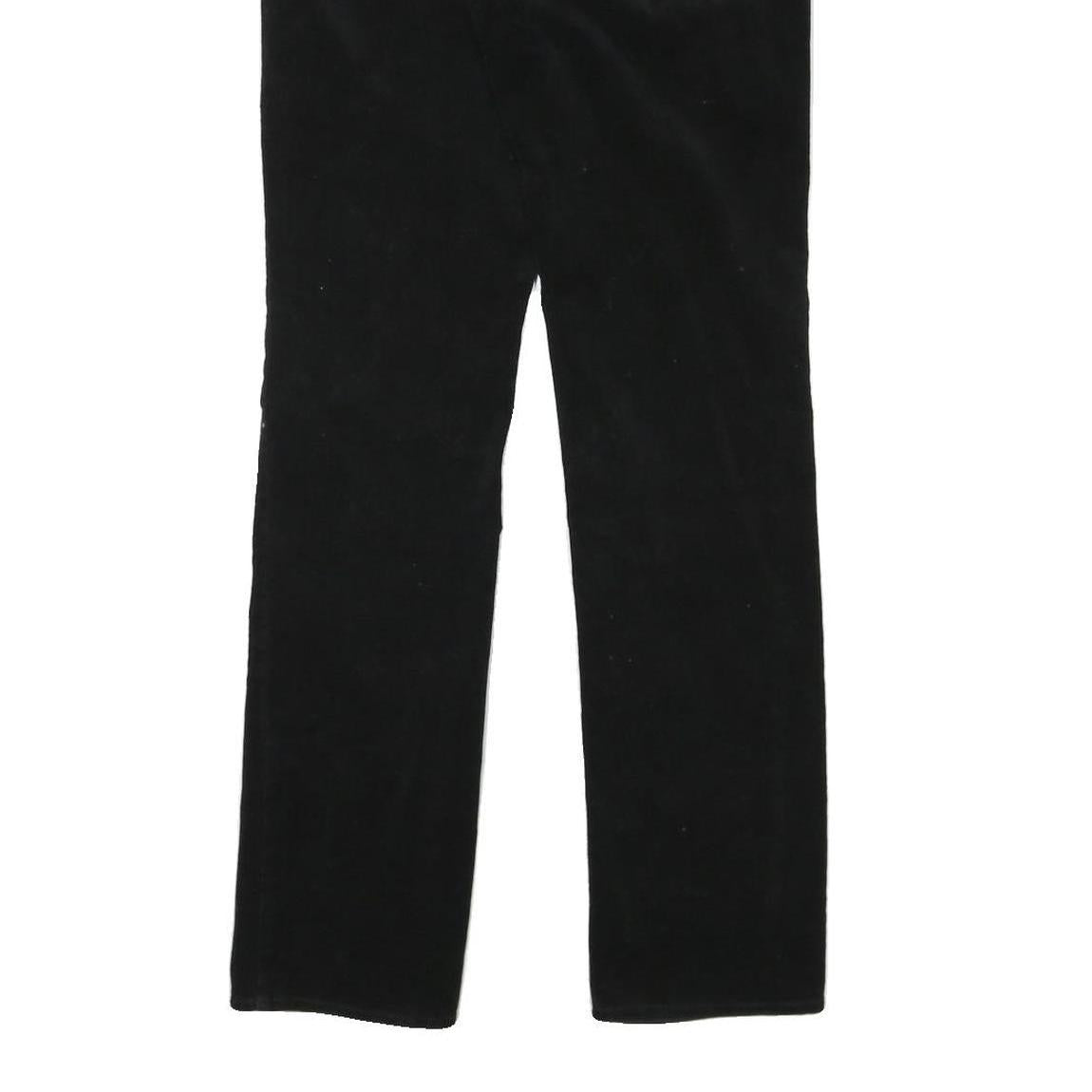 CALVIN KLEIN JEANS Womens Cotton Blend Black Regular Straight Trousers W30 L31