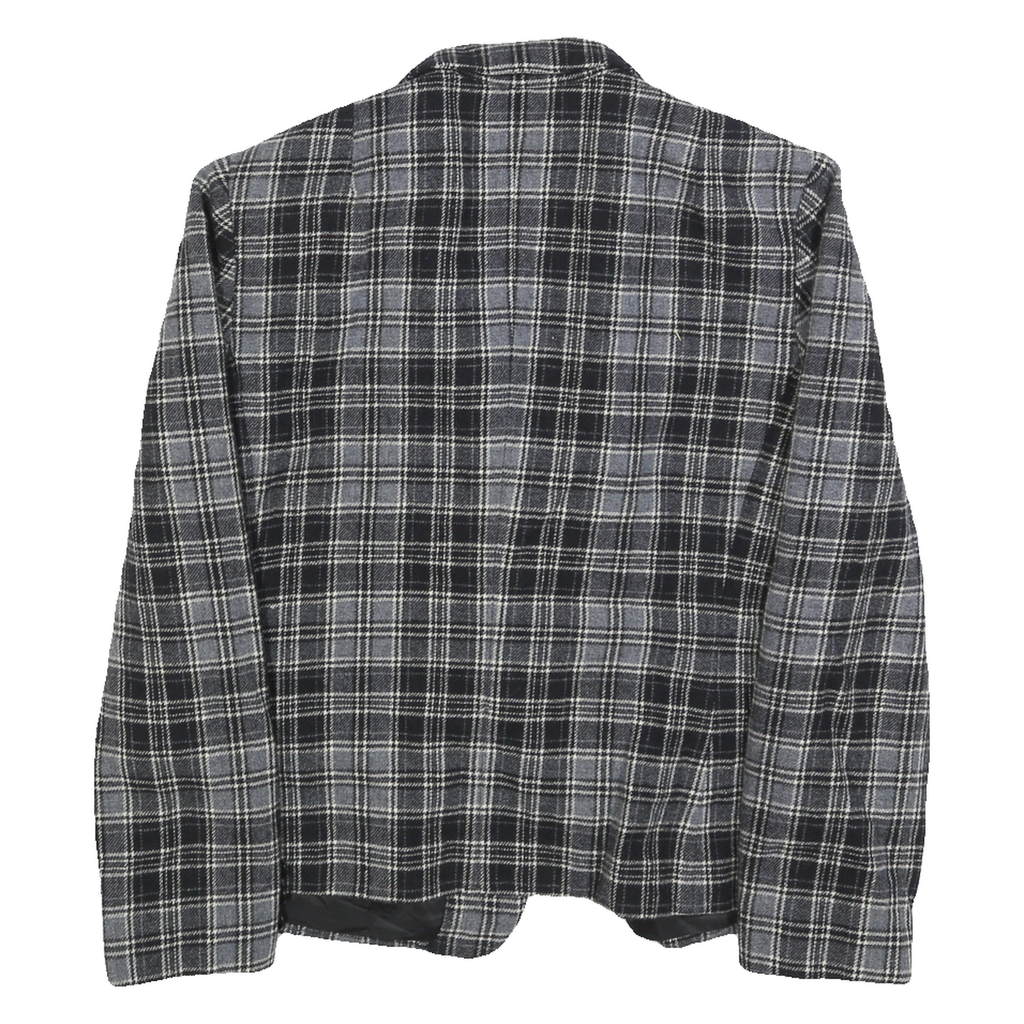 PENDLETON Womens Black & Grey Check Wool Button Jacket M Woven Classic