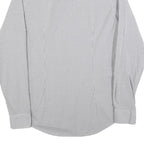 TOMMY HILFIGER Mens Grey Check Shirt L Classic Cotton Long Sleeve Formal