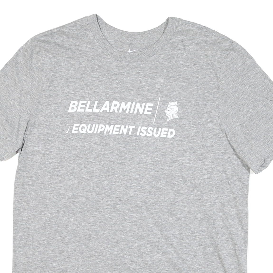 NIKE Mens Grey Bellarmine Equipment Issued Graphic T-Shirt M Short Sleeve Crew