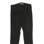 LEVI'S Mens Cotton Black Slim Skinny Trousers W28 L24 Zip Closure