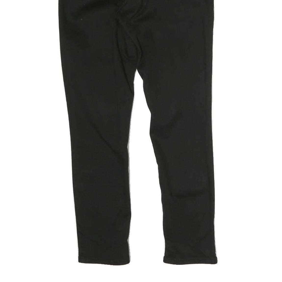 LEVI'S Mens Cotton Black Slim Skinny Trousers W28 L24 Zip Closure