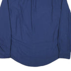 TOMMY HILFIGER Mens Blue Long Sleeve Shirt L Classic Cotton Blend Casual