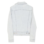 LEVI'S Womens Blue Denim Jacket S Cotton Blend Classic Button Closure Cropped