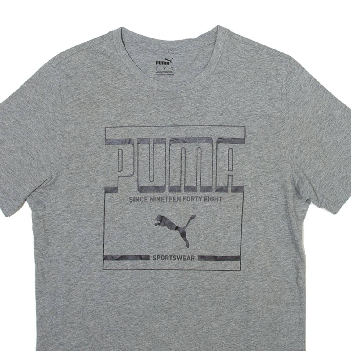 PUMA Mens T-Shirt Grey S