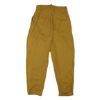 COS Womens Cotton Blend Mustard Regular Straight Trousers W28 L24 Zip