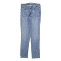 LEVI'S Womens Slim Blue Denim Light Jeans W28 L32 Stylish Comfort Zip Closure