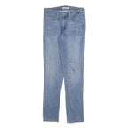 LEVI'S Womens Slim Blue Denim Light Jeans W28 L32 Stylish Comfort Zip Closure