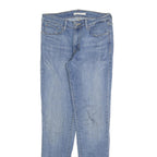 LEVI'S Womens Slim Blue Denim Light Jeans W28 L32 Stylish Comfort Zip Closure