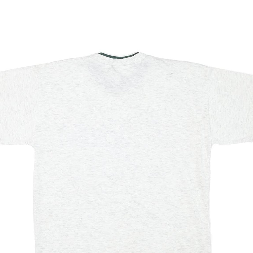 Mens White & Green Graphic T-Shirt M Short Sleeve Crew Neck Niagara Falls Canada