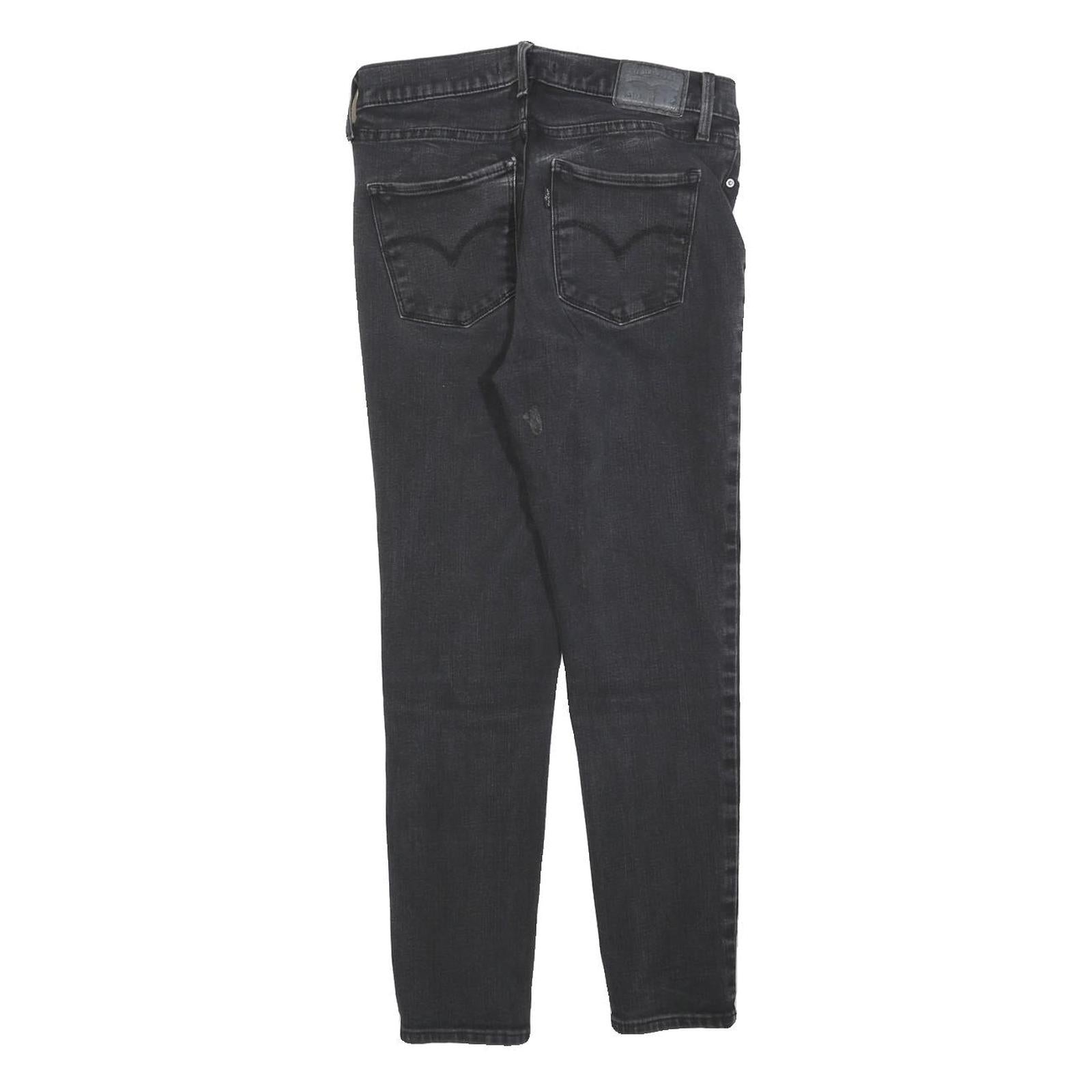 LEVI'S 311 Womens Slim Black Denim Slim Jeans W27 L25 Stretch Cotton Blend