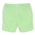 SUPERDRY Mens Light Green Casual Cotton Blend Swimming Shorts M W32 Drawstring