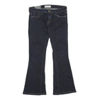 ELIZABEH AND JAME TEXTILE Womens Jeans Blue Relaxed Flared Denim Dark W30 L30