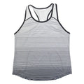 WILSON Striped Womens Vest White Sleeveless M
